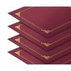 Better Office Products Red Certificate Holders, Diploma Holders, Document Covers with Gold Foil Border, 25PK 65253